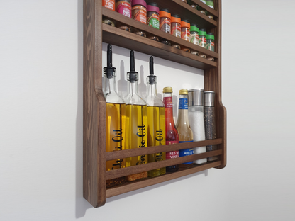 Oil & Spice Rack With Bar Rails