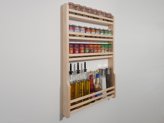 Oil & Spice Rack With Bar Rails