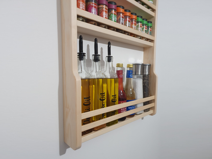 Oil & Spice Rack With Bar Rails