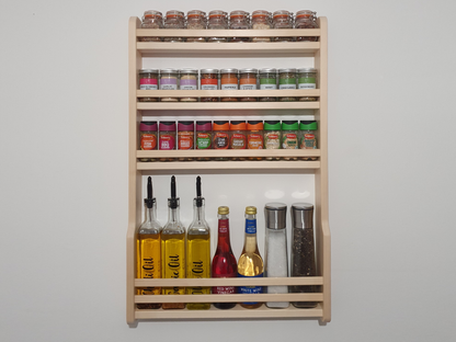 Oil & Spice Rack With Bar Rails